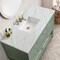 James Martin Vanities Breckenridge 48in Single Vanity, Smokey Celadon w/ 3 CM Ethereal Noctis Top 330-V48-SC-3ENC - alternate 2